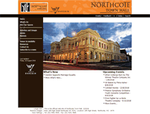 Tablet Screenshot of northcotetownhall.com.au